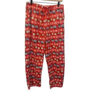 Rick and Morty Red Santa Christmas Pajama Pants Soft Microfleece Sz L Unisex
